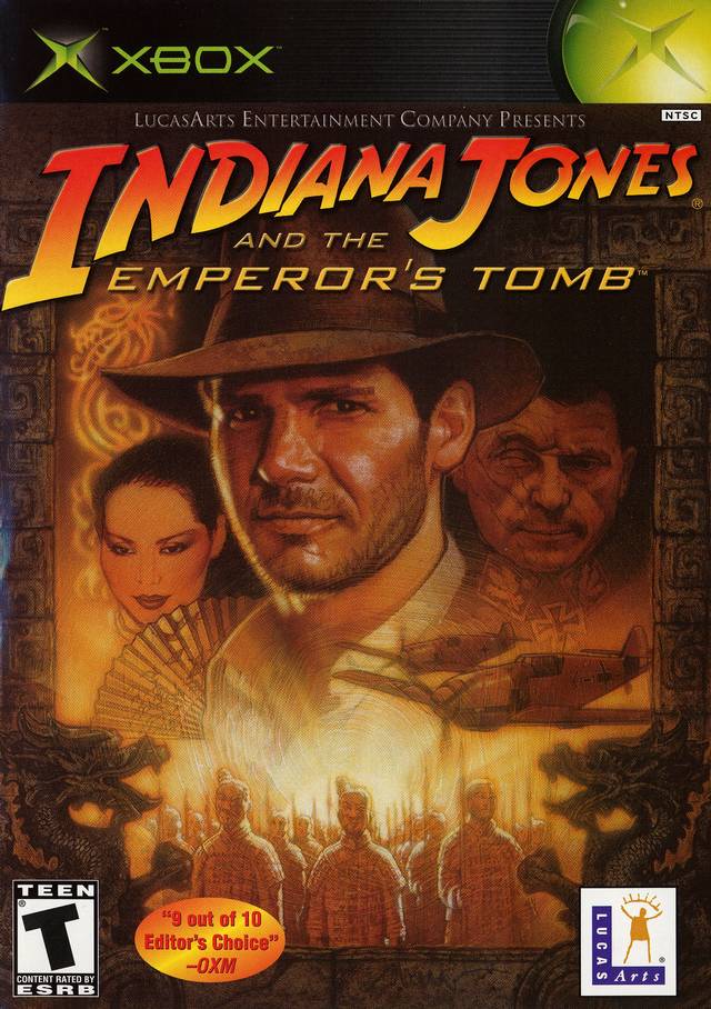jaquette du jeu vidéo Indiana Jones et le Tombeau de l'Empereur