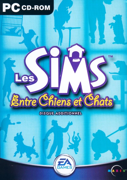 jaquette du jeu vidéo Les Sims : Entre chiens et chats