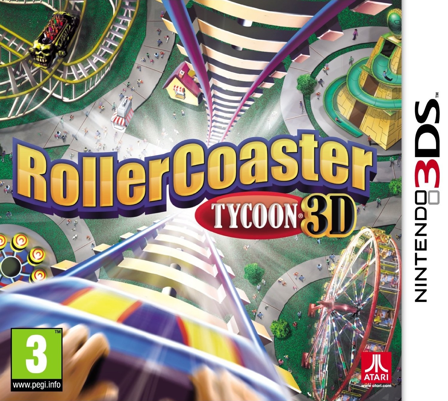 jaquette du jeu vidéo Rollercoaster Tycoon 3D
