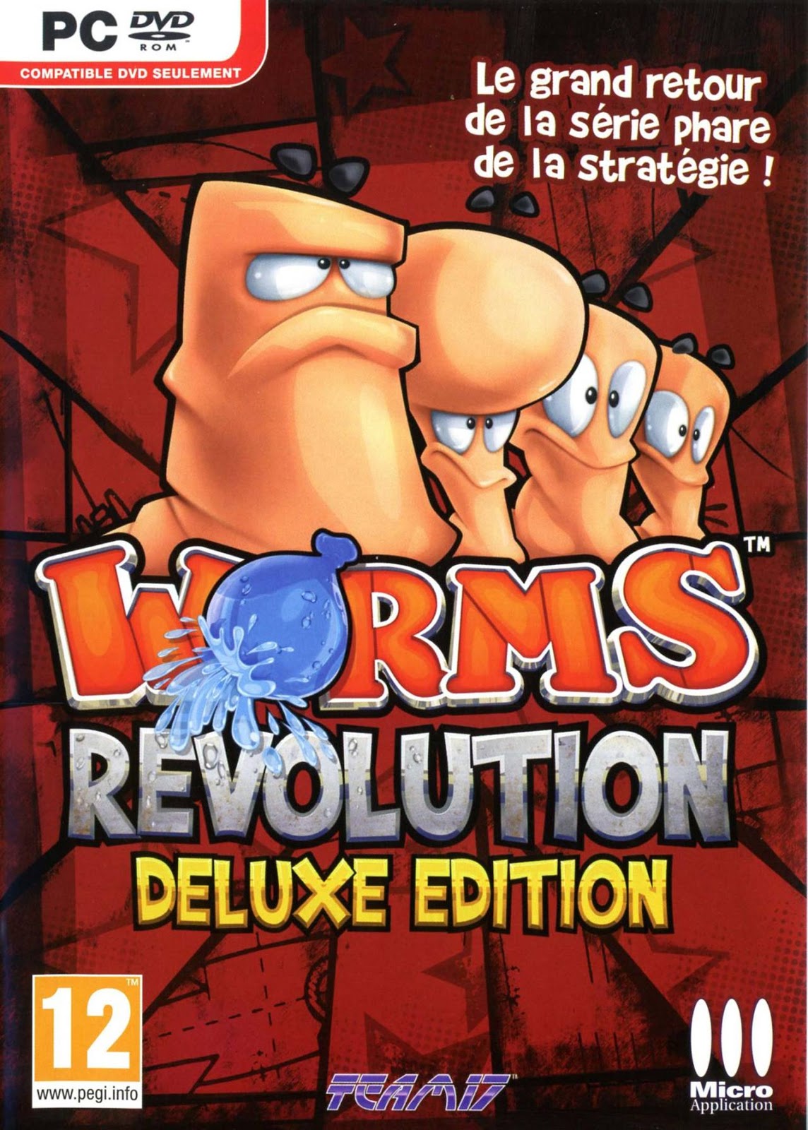 jaquette du jeu vidéo Worms Revolution