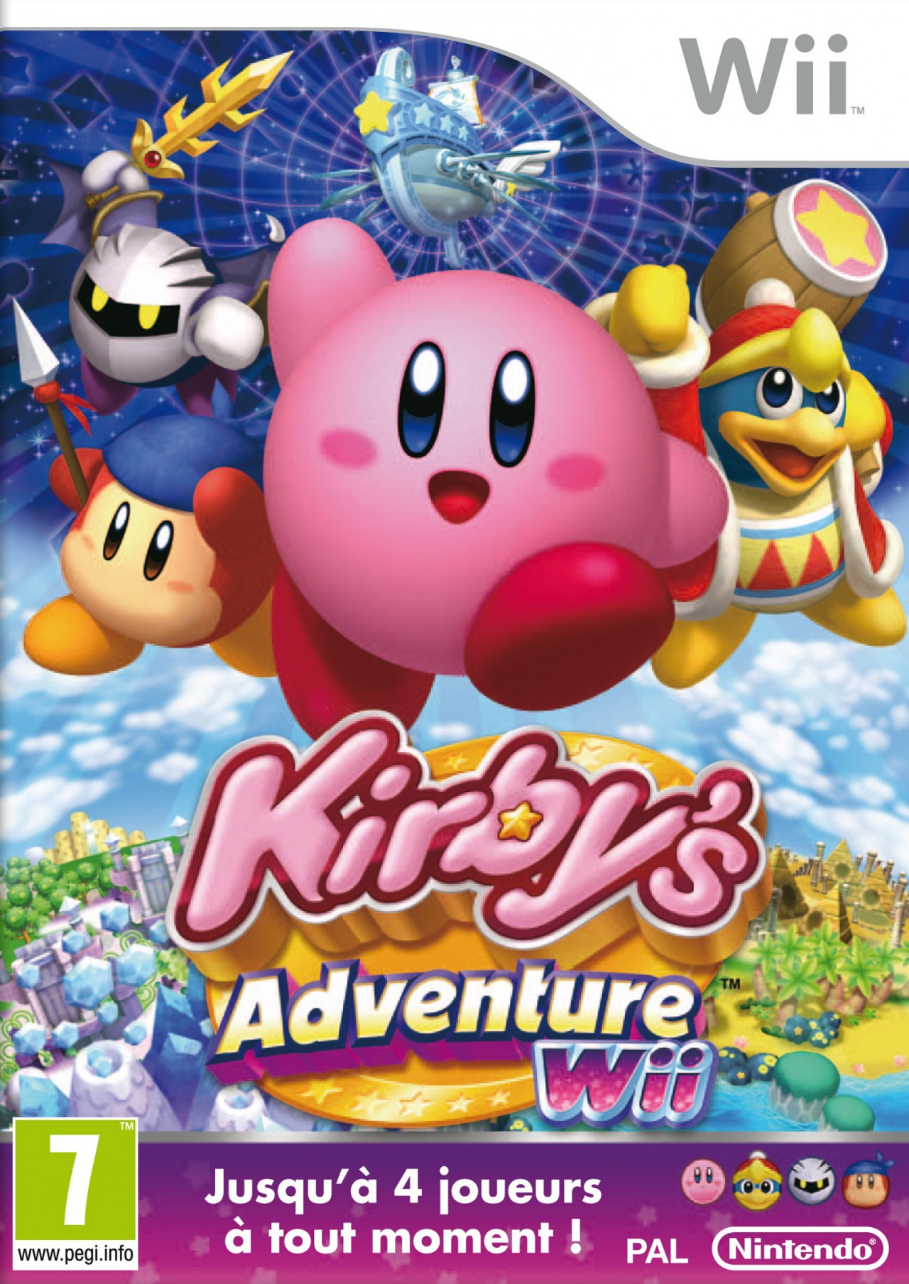jaquette du jeu vidéo Kirby's Adventure Wii