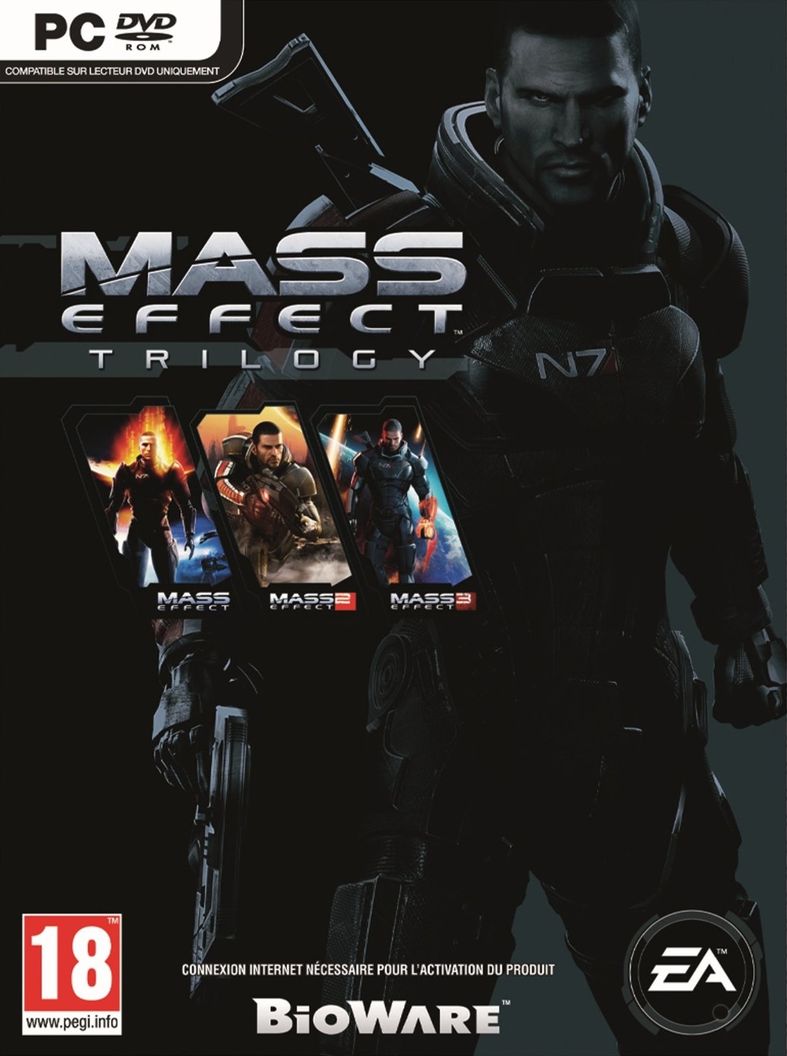 jaquette du jeu vidéo Mass Effect Trilogy