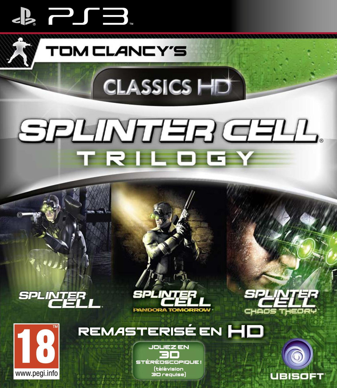 jaquette du jeu vidéo Splinter Cell Trilogy HD