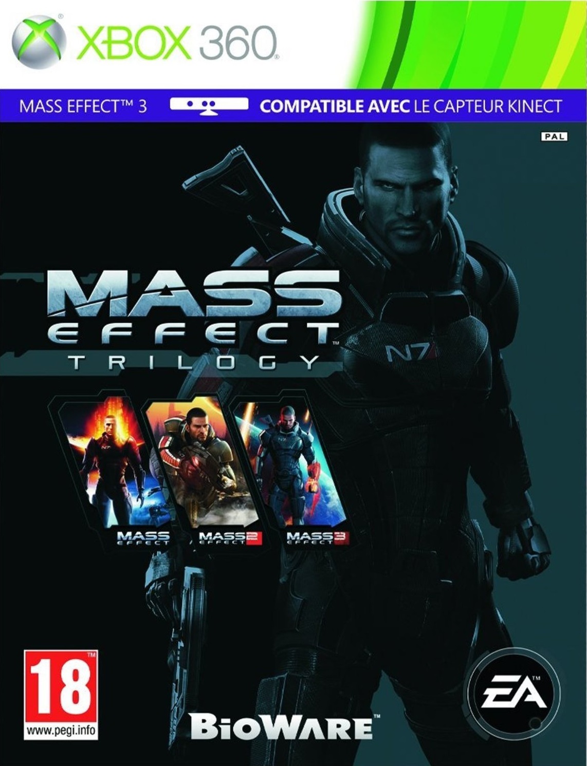 jaquette du jeu vidéo Mass Effect Trilogy