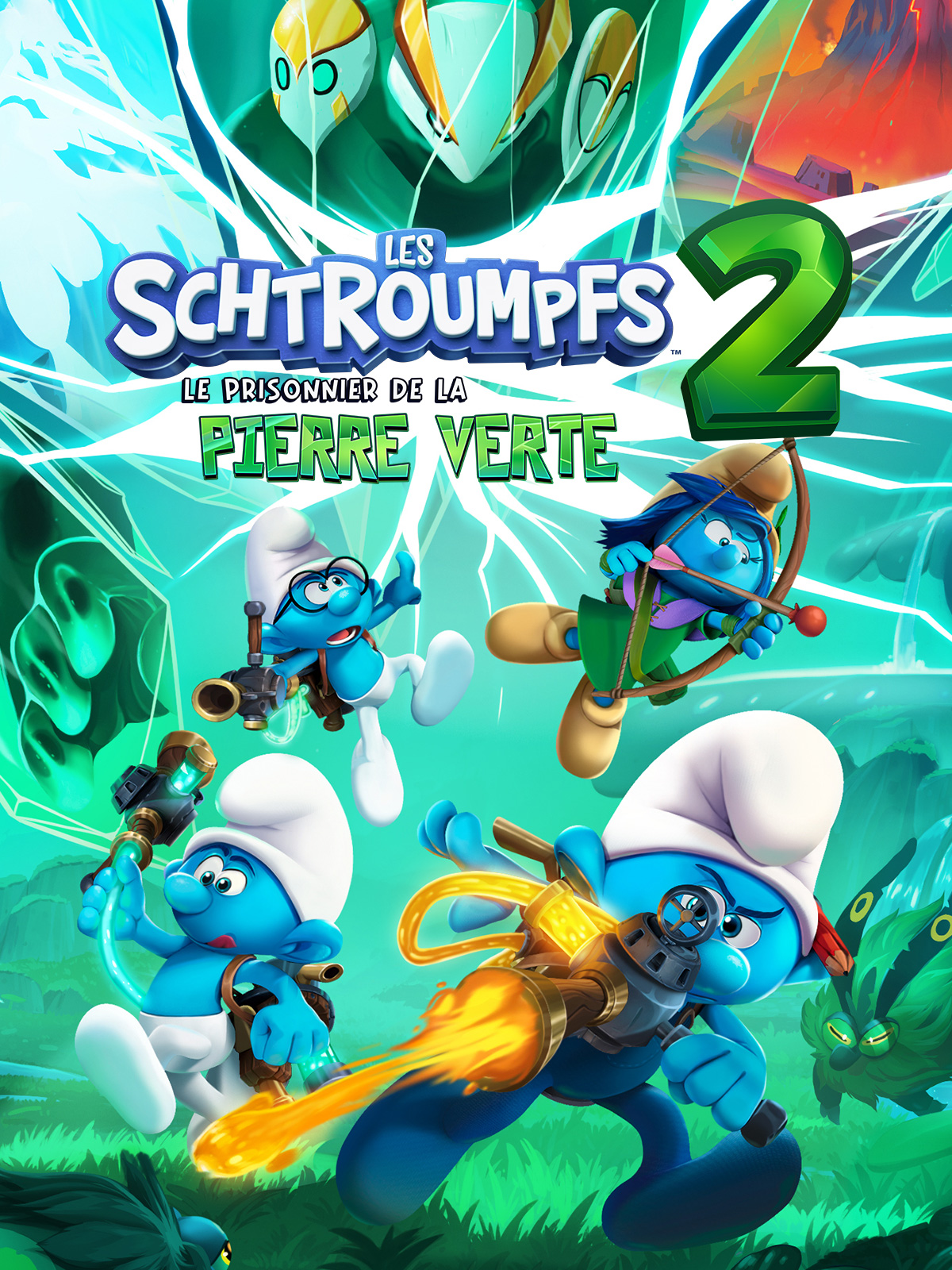 jaquette du jeu vidéo Les Schtroumpfs 2 : Le Prisonnier de la Pierre Verte