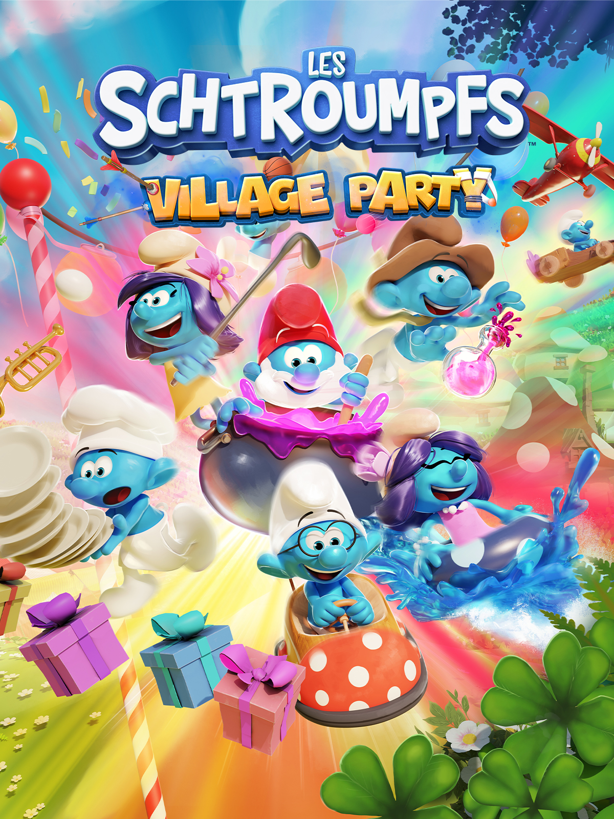jaquette du jeu vidéo Les Schtroumpfs: Village Party