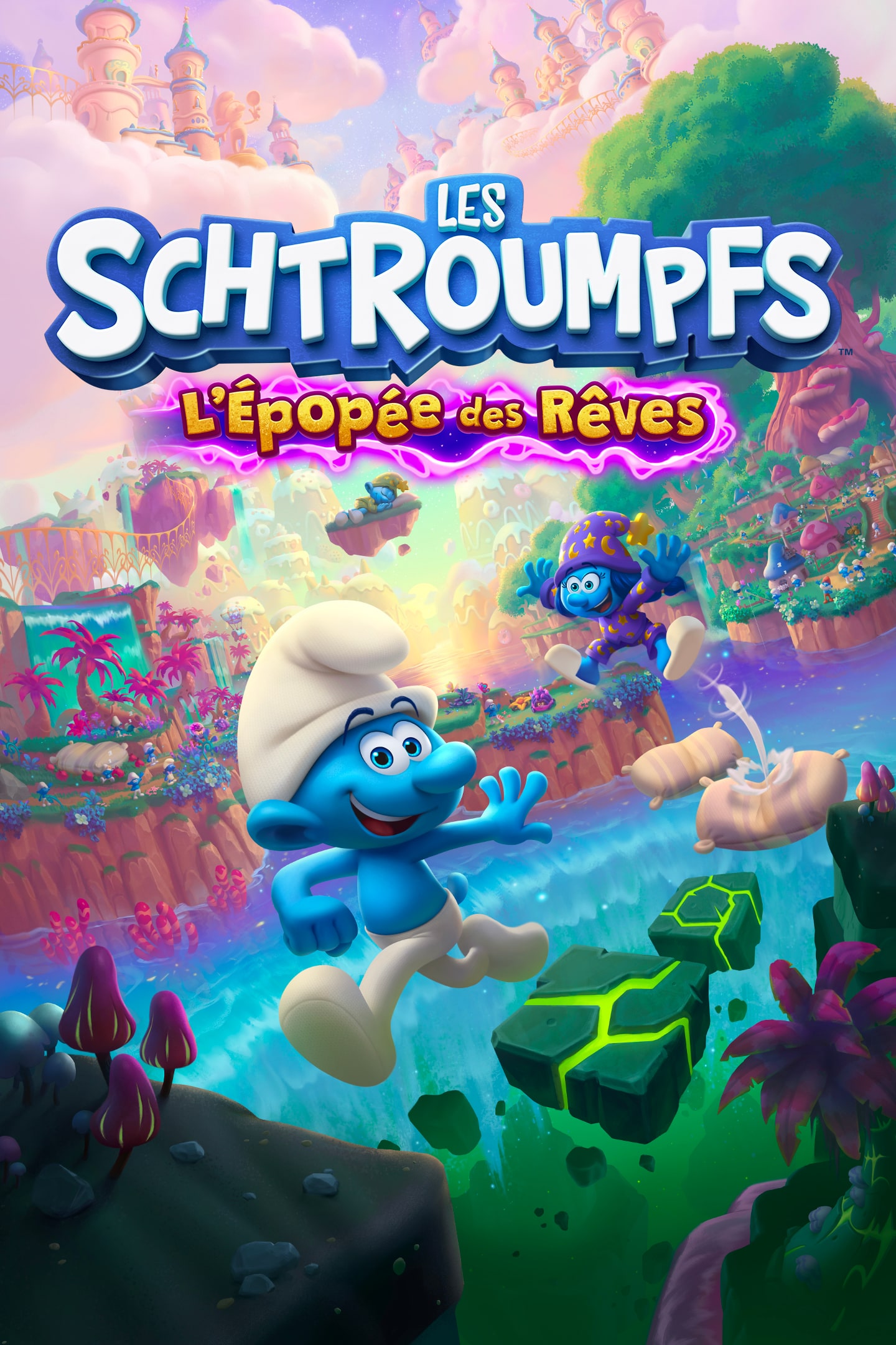 jaquette du jeu vidéo Les Schtroumpfs : L'Épopée des Rêves