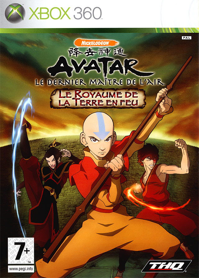 jaquette du jeu vidéo Avatar : Le Dernier Maître de l'Air : Le Royaume de la Terre en Feu