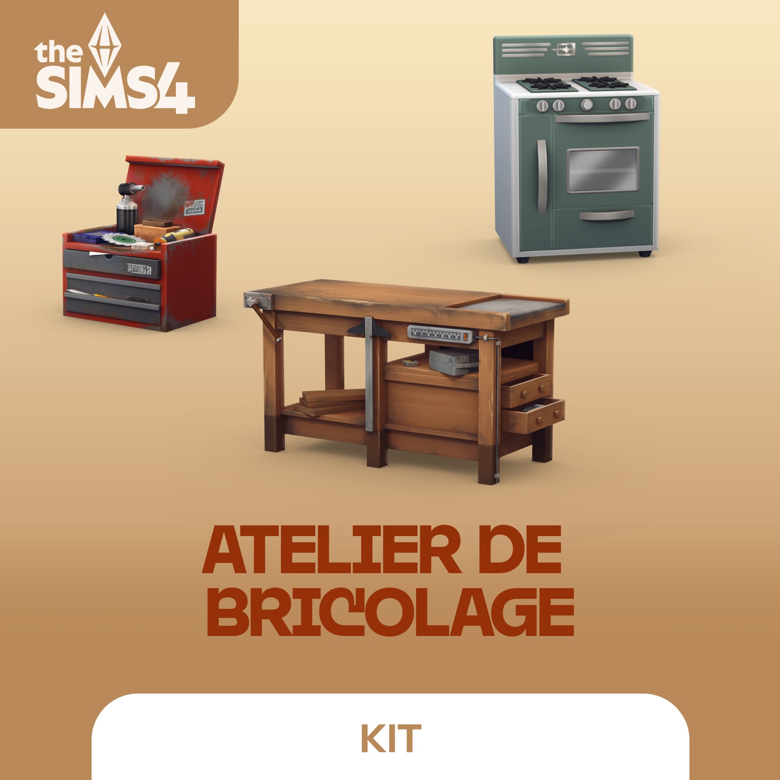 jaquette du jeu vidéo Les Sims 4 Kit Atelier De Bricolage