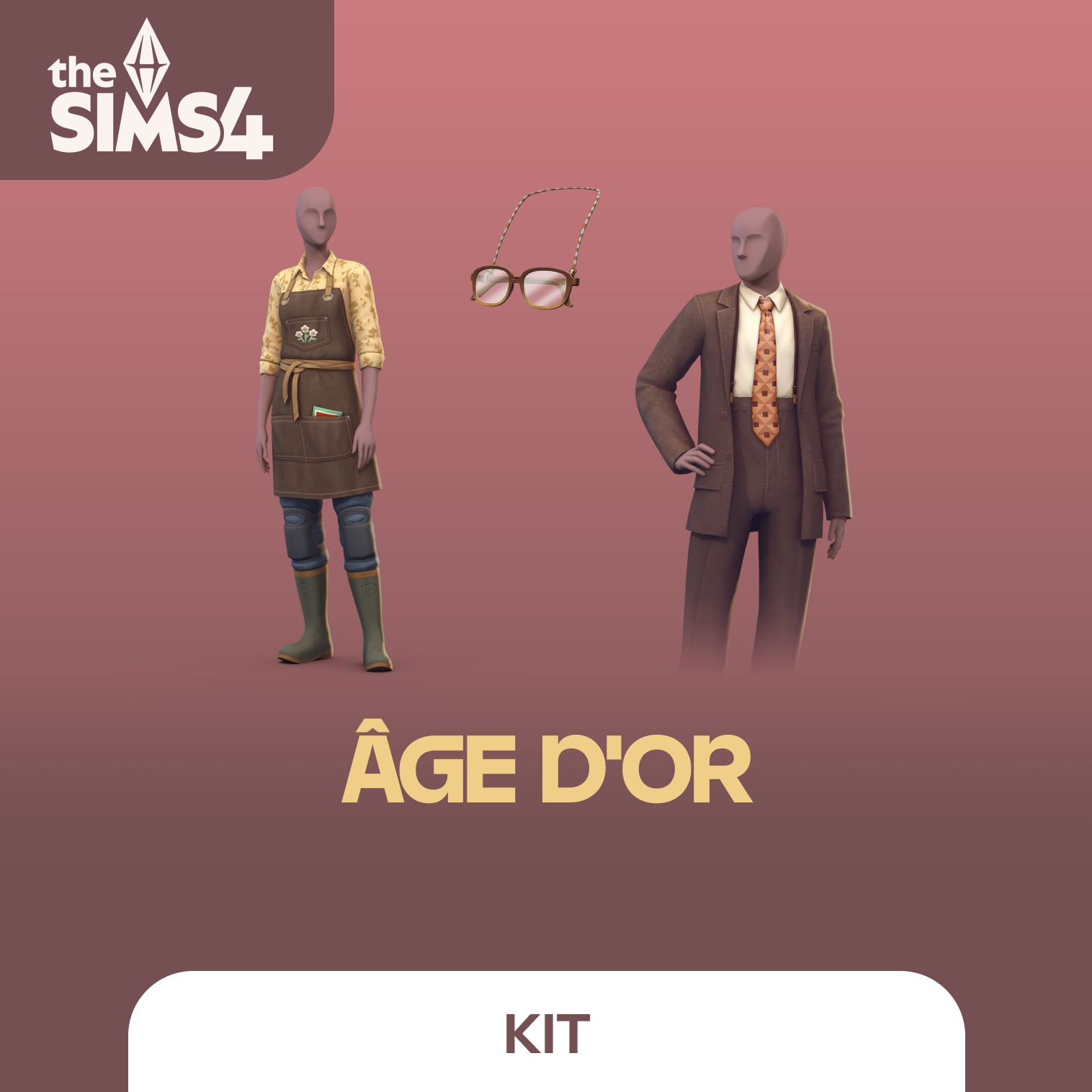 jaquette du jeu vidéo Les Sims 4 Kit Âge D'Or