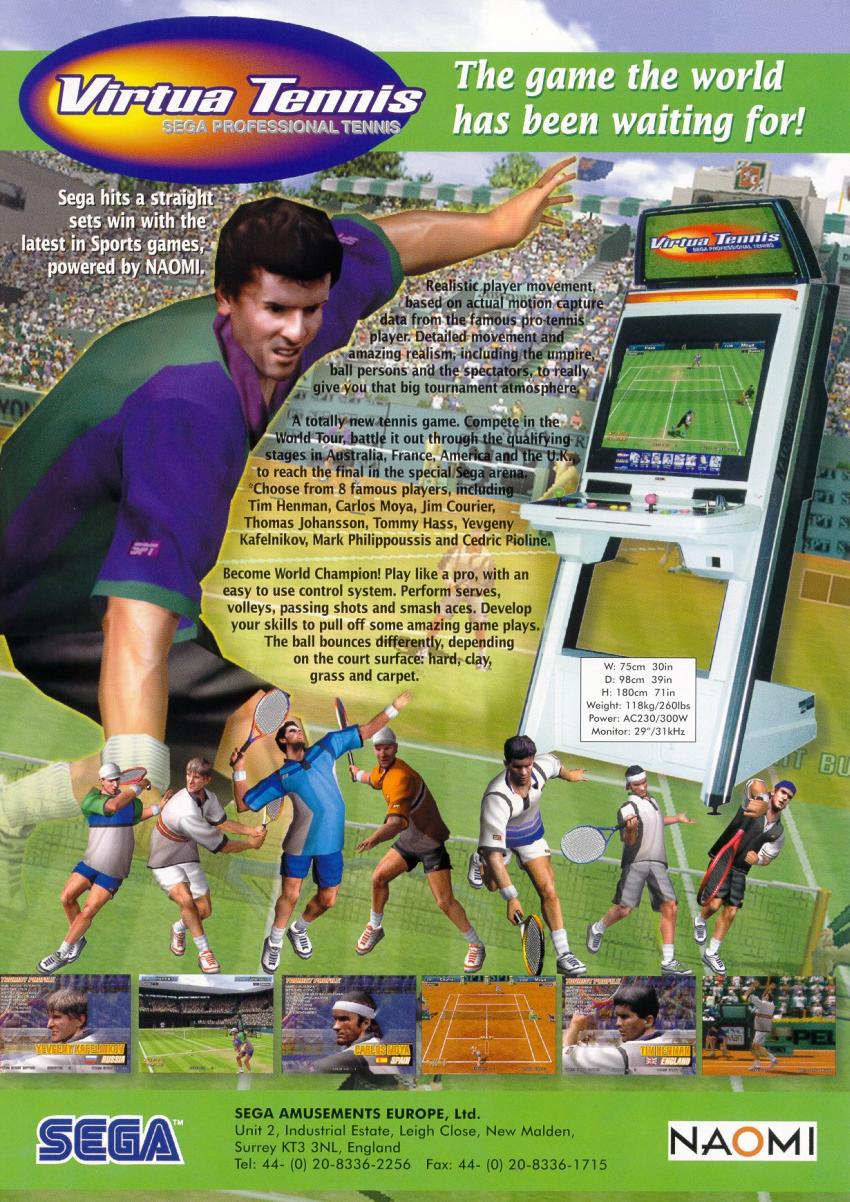 jaquette du jeu vidéo Virtua Tennis