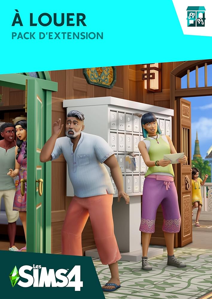 jaquette du jeu vidéo Les Sims 4 : À Louer