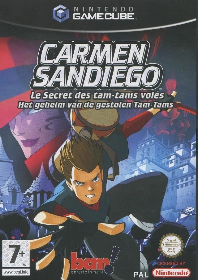 jaquette du jeu vidéo Carmen Sandiego : Le secret des tam-tams volés
