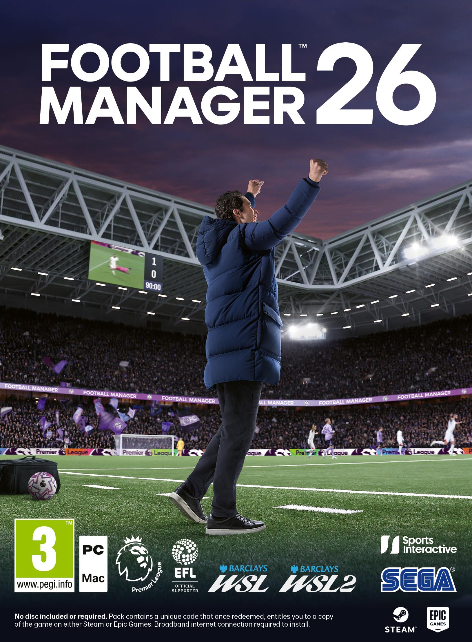 jaquette du jeu vidéo Football Manager 26