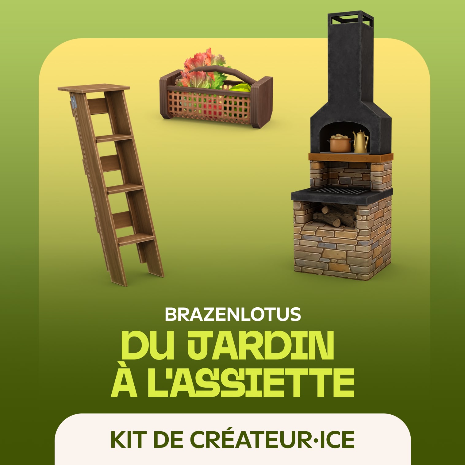 jaquette du jeu vidéo Les Sims 4 Kit Du Jardin A L'Assiette