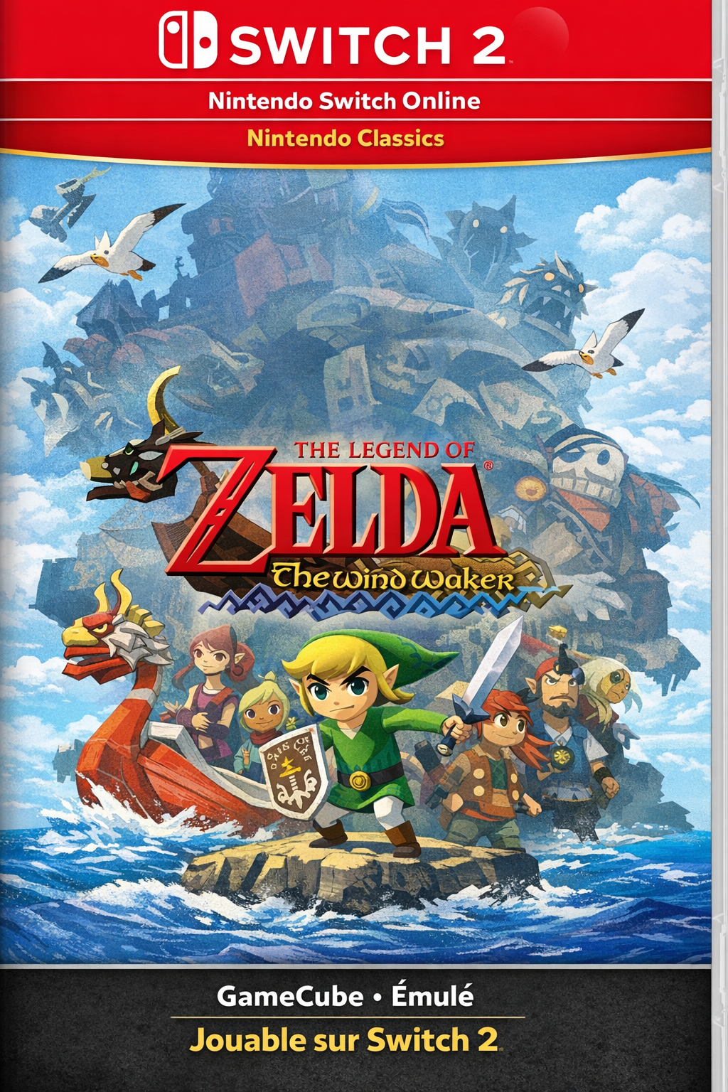 jaquette du jeu vidéo The Legend of Zelda : The Wind Waker
