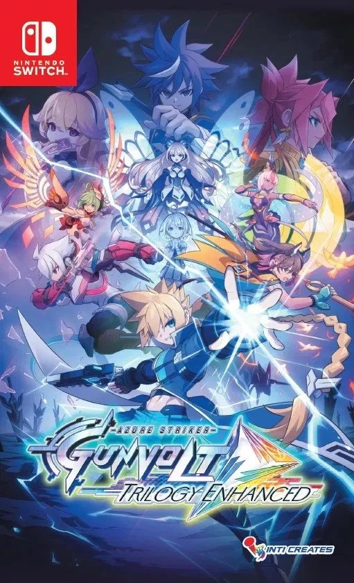 jaquette du jeu vidéo Azure Striker Gunvolt Trilogy Enhanced