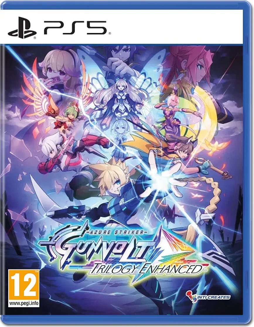 jaquette du jeu vidéo Azure Striker Gunvolt Trilogy Enhanced