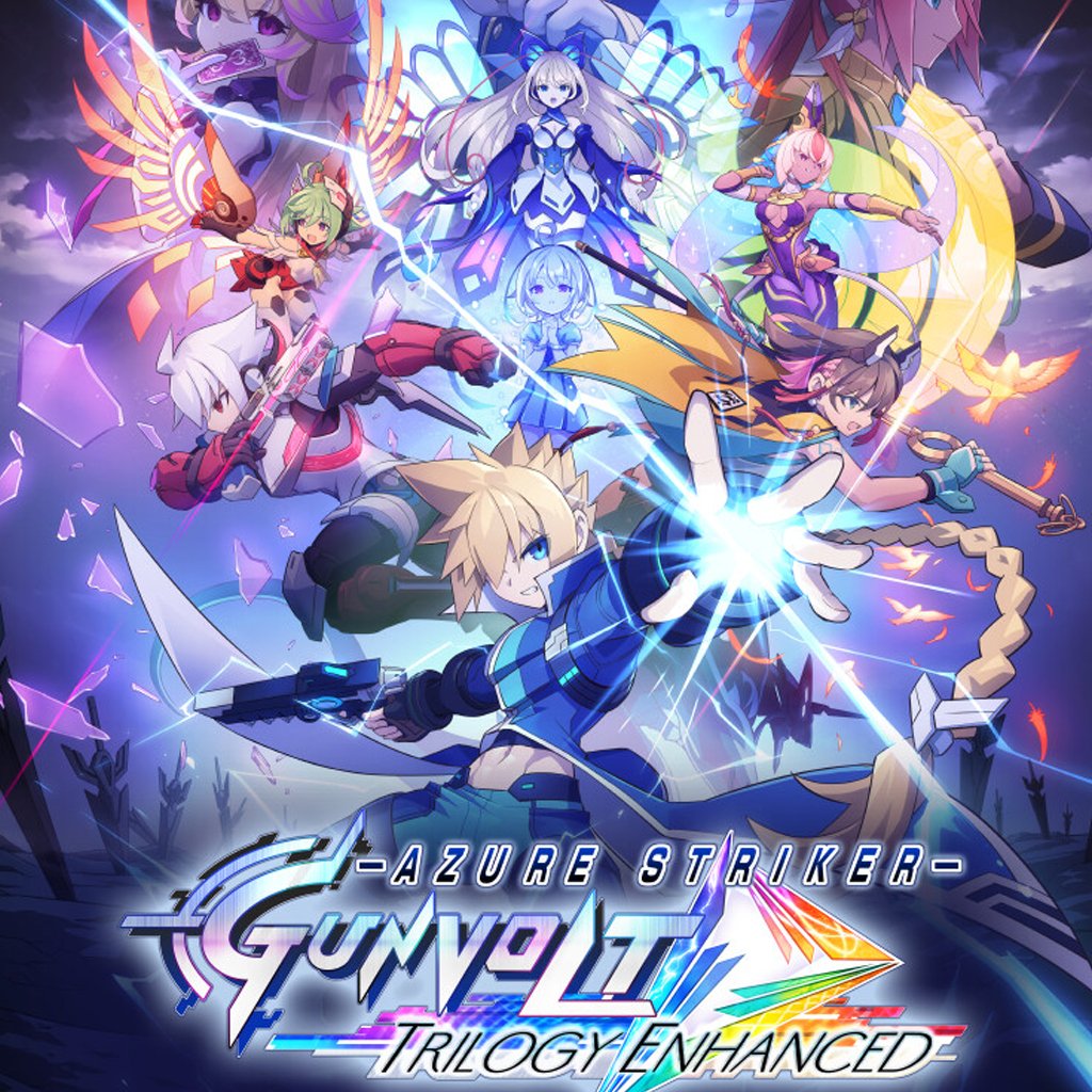 jaquette du jeu vidéo Azure Striker Gunvolt Trilogy Enhanced