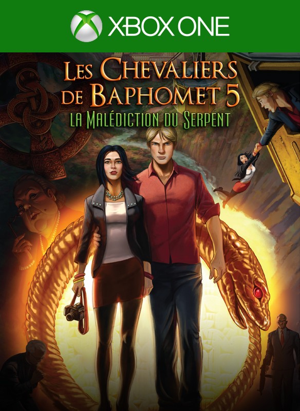 jaquette du jeu vidéo Les Chevaliers de Baphomet : La Malédiction du serpent