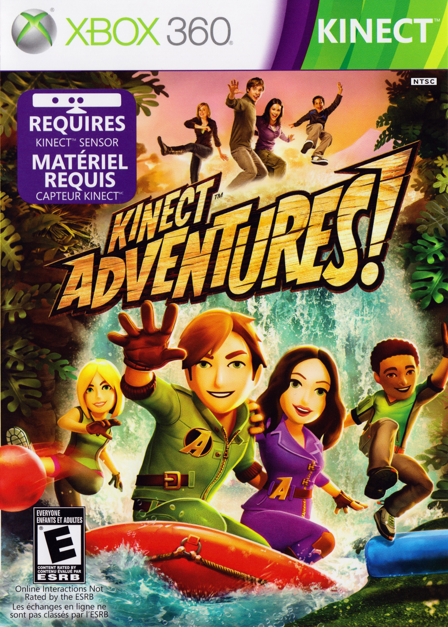 jaquette du jeu vidéo Kinect Adventures !