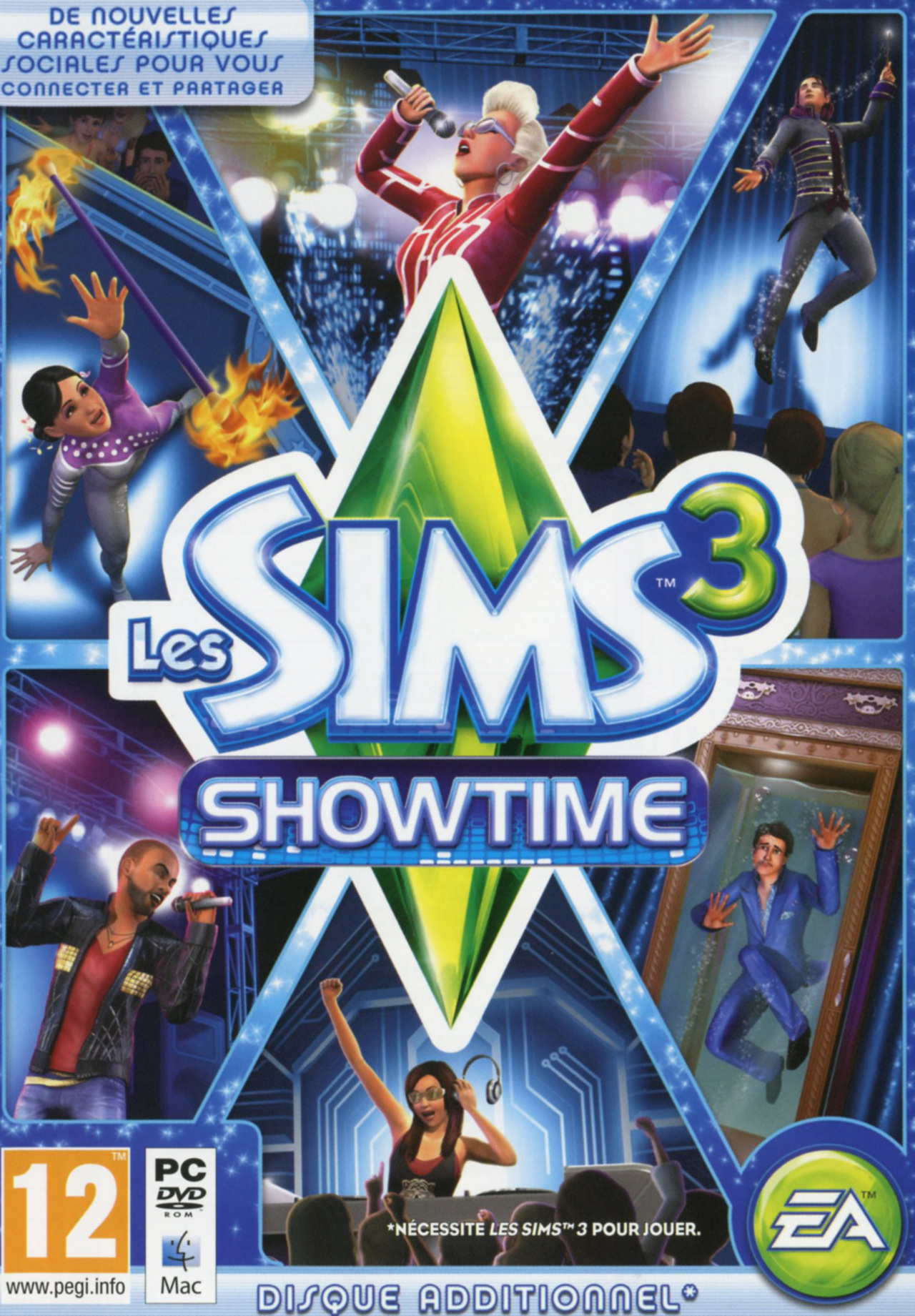 jaquette du jeu vidéo Les Sims 3 : Showtime