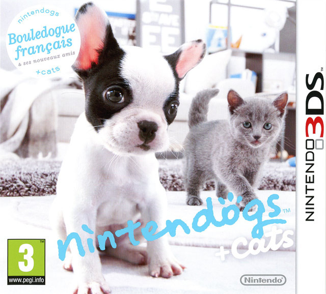 jaquette du jeu vidéo Nintendogs + Cats Bouledogue Français & ses Nouveaux Amis