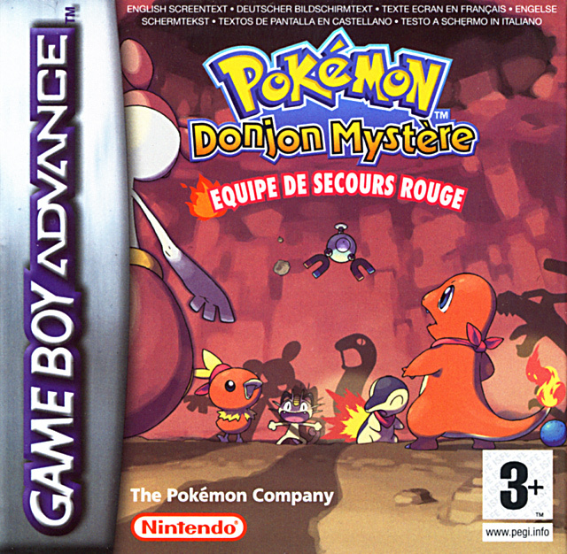 jaquette du jeu vidéo Pokémon Donjon Mystère : Équipe de Secours Rouge