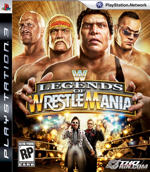 jaquette du jeu vidéo WWE Legends of WrestleMania