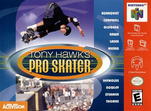 jaquette du jeu vidéo Tony Hawk's Skateboarding