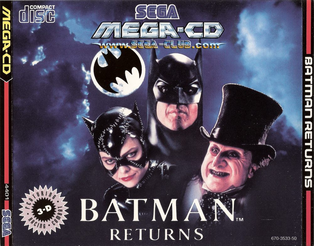 jaquette du jeu vidéo Batman Returns