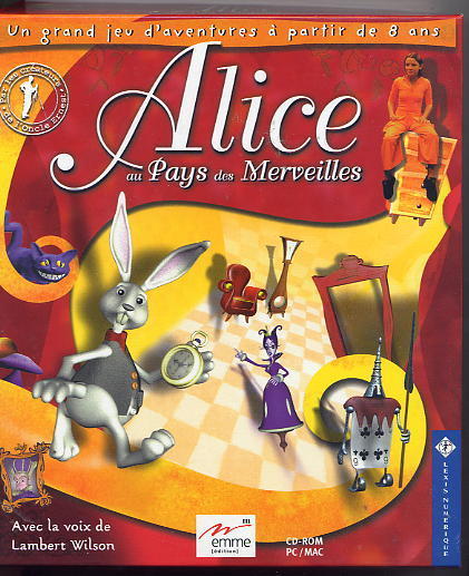 jaquette du jeu vidéo Alice au pays des merveilles