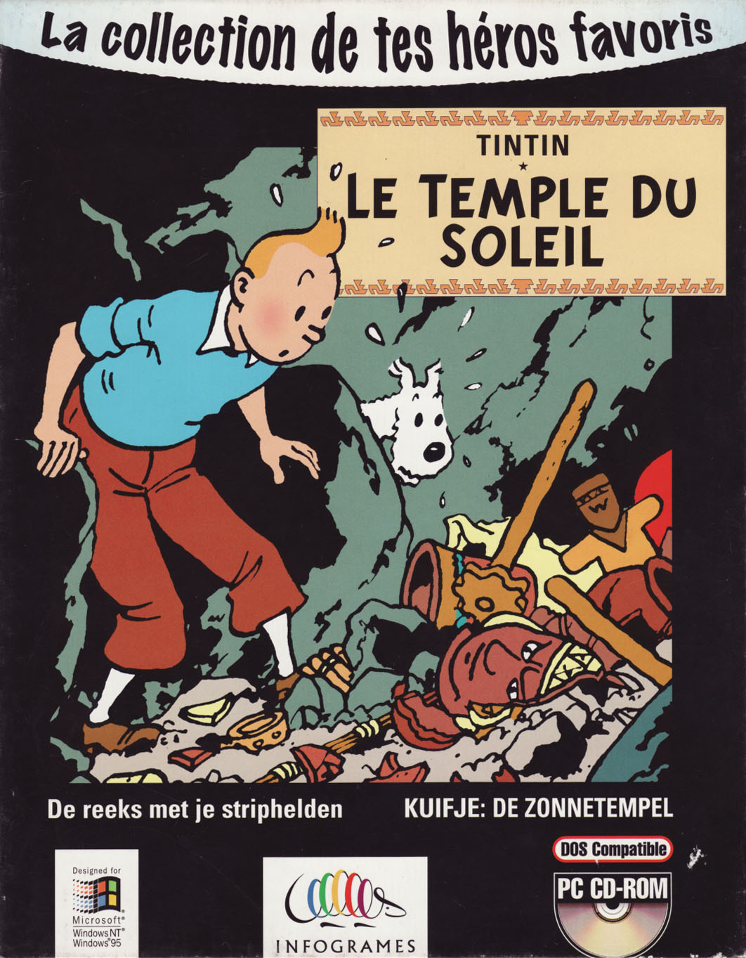 jaquette du jeu vidéo Tintin : Le Temple du Soleil