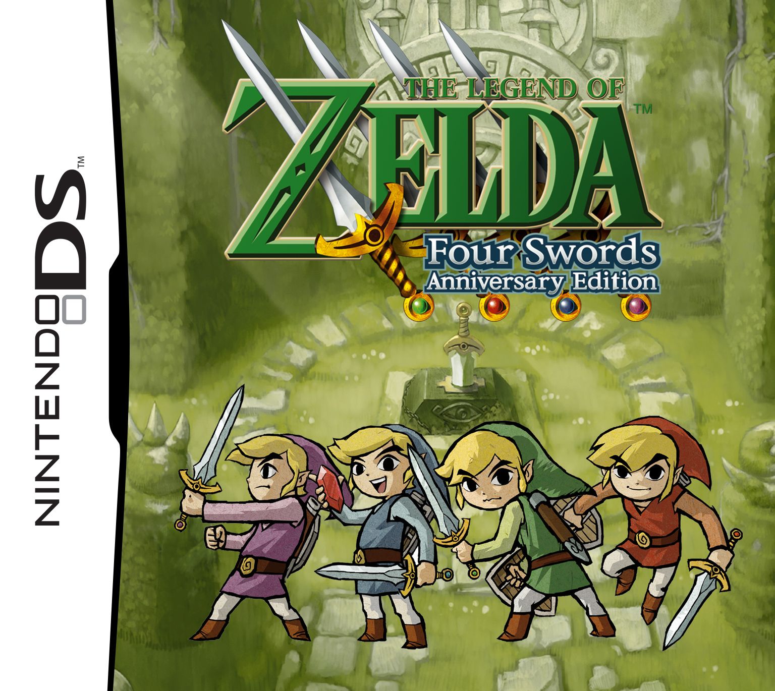 jaquette du jeu vidéo The Legend of Zelda: Four Swords Adventures