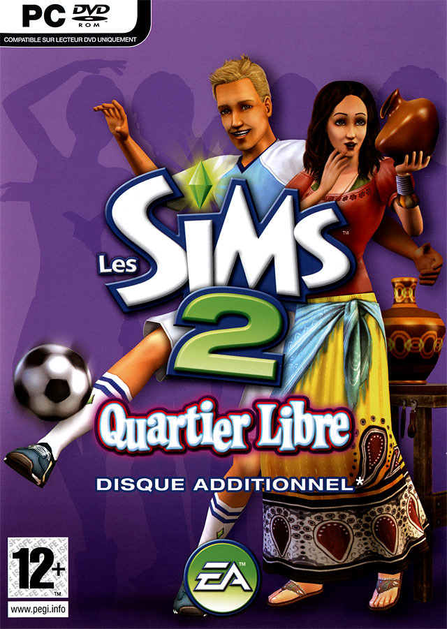 jaquette du jeu vidéo Les Sims 2 : Quartier Libre
