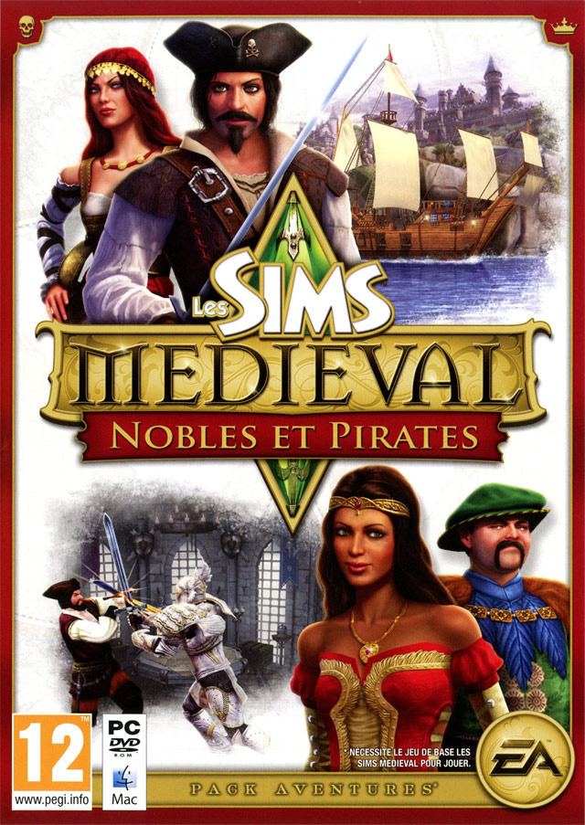 jaquette du jeu vidéo Les Sims Médiéval : Nobles & Pirates