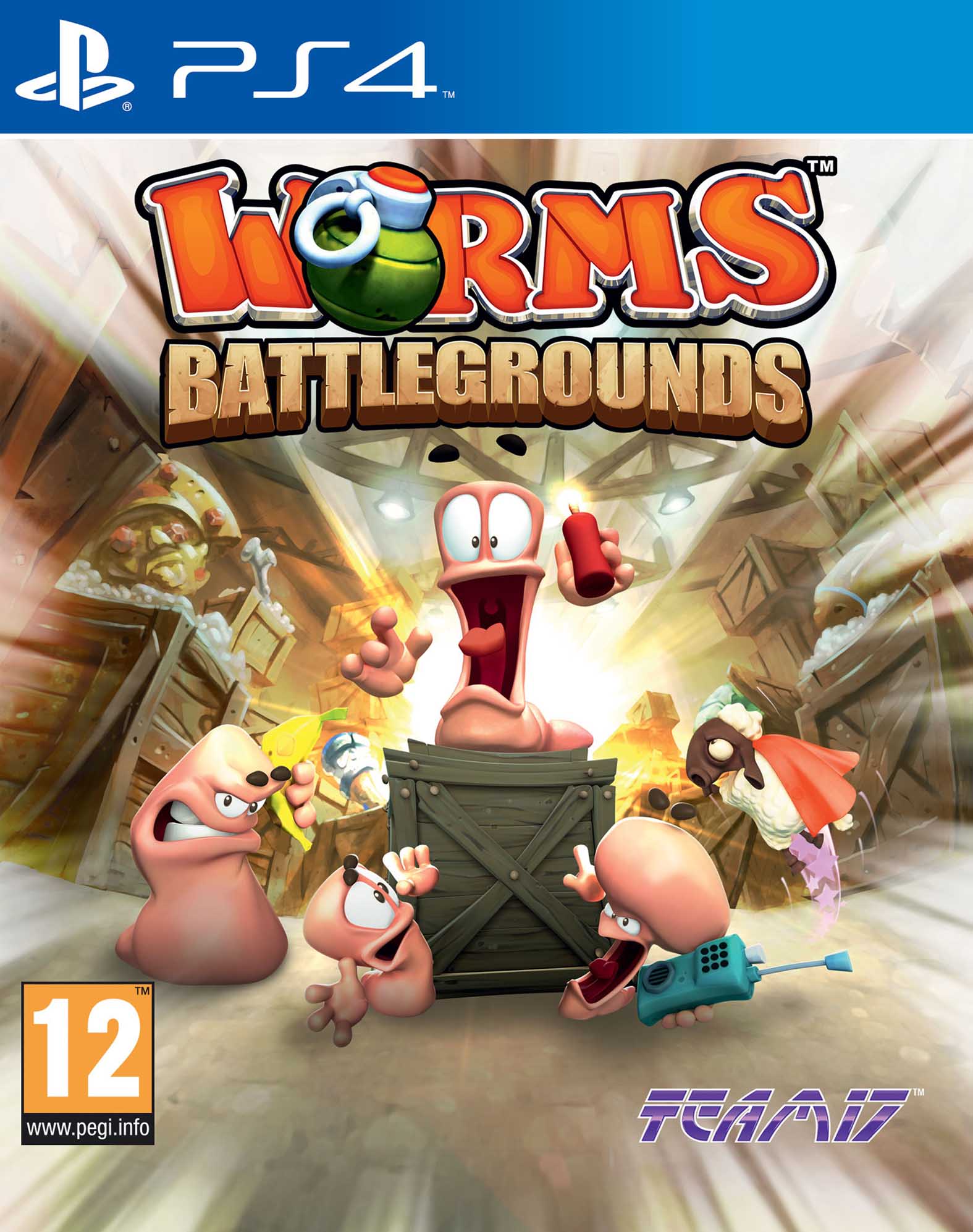 jaquette du jeu vidéo Worms Battlegrounds