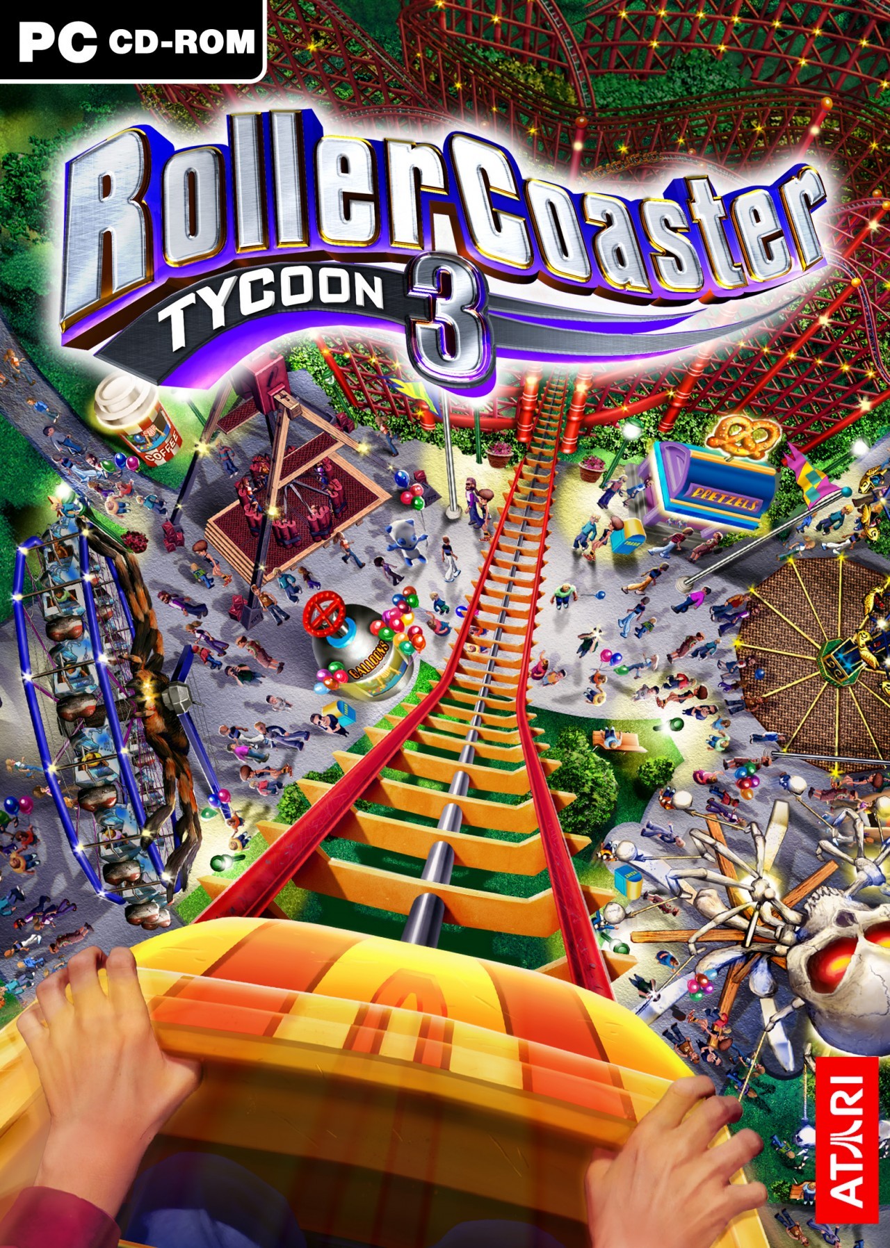 jaquette du jeu vidéo RollerCoaster Tycoon 3