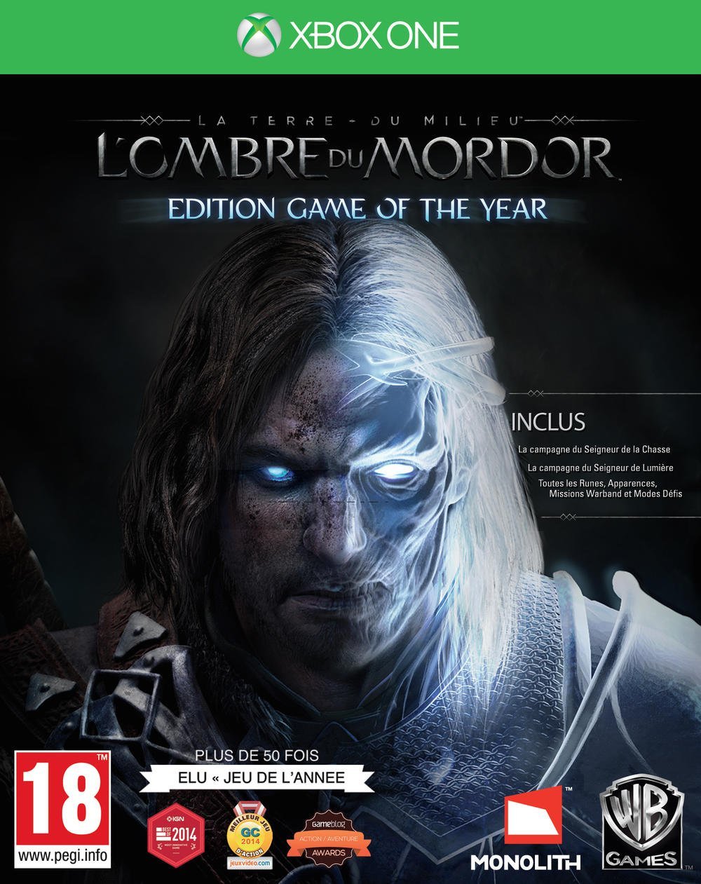 jaquette du jeu vidéo La Terre du Milieu : L'Ombre du Mordor - Edition jeu de l'année