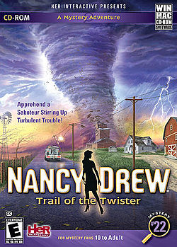 jaquette du jeu vidéo Les Nouvelles Enquêtes de Nancy Drew : Chasseurs de Tornades