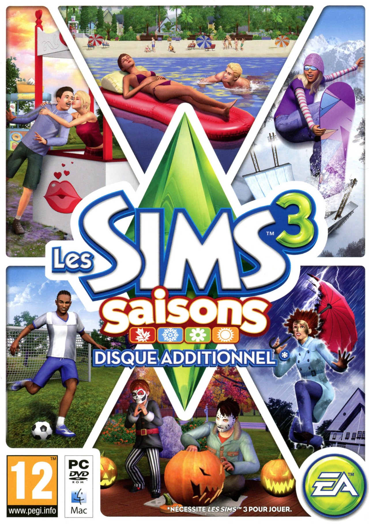 jaquette du jeu vidéo Les Sims 3 : Saisons