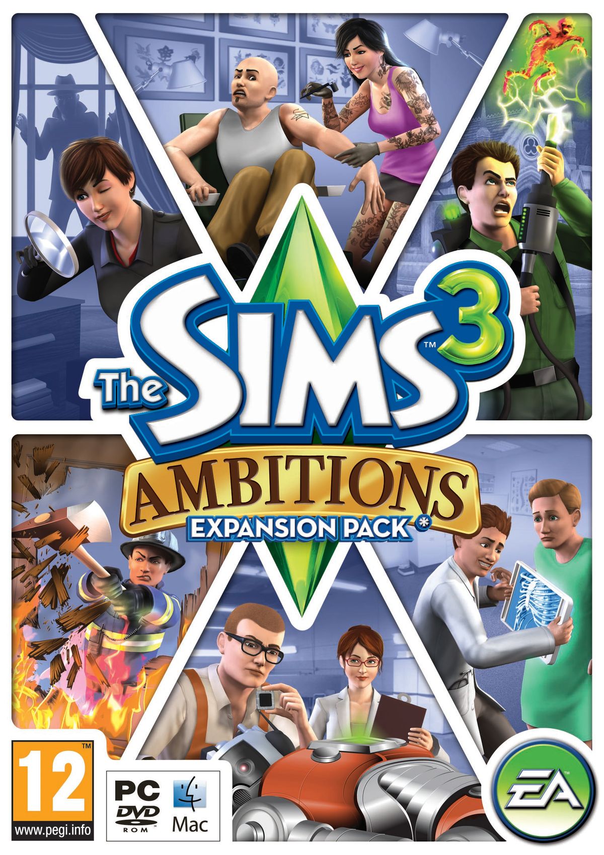 jaquette du jeu vidéo Les Sims 3 : Ambitions