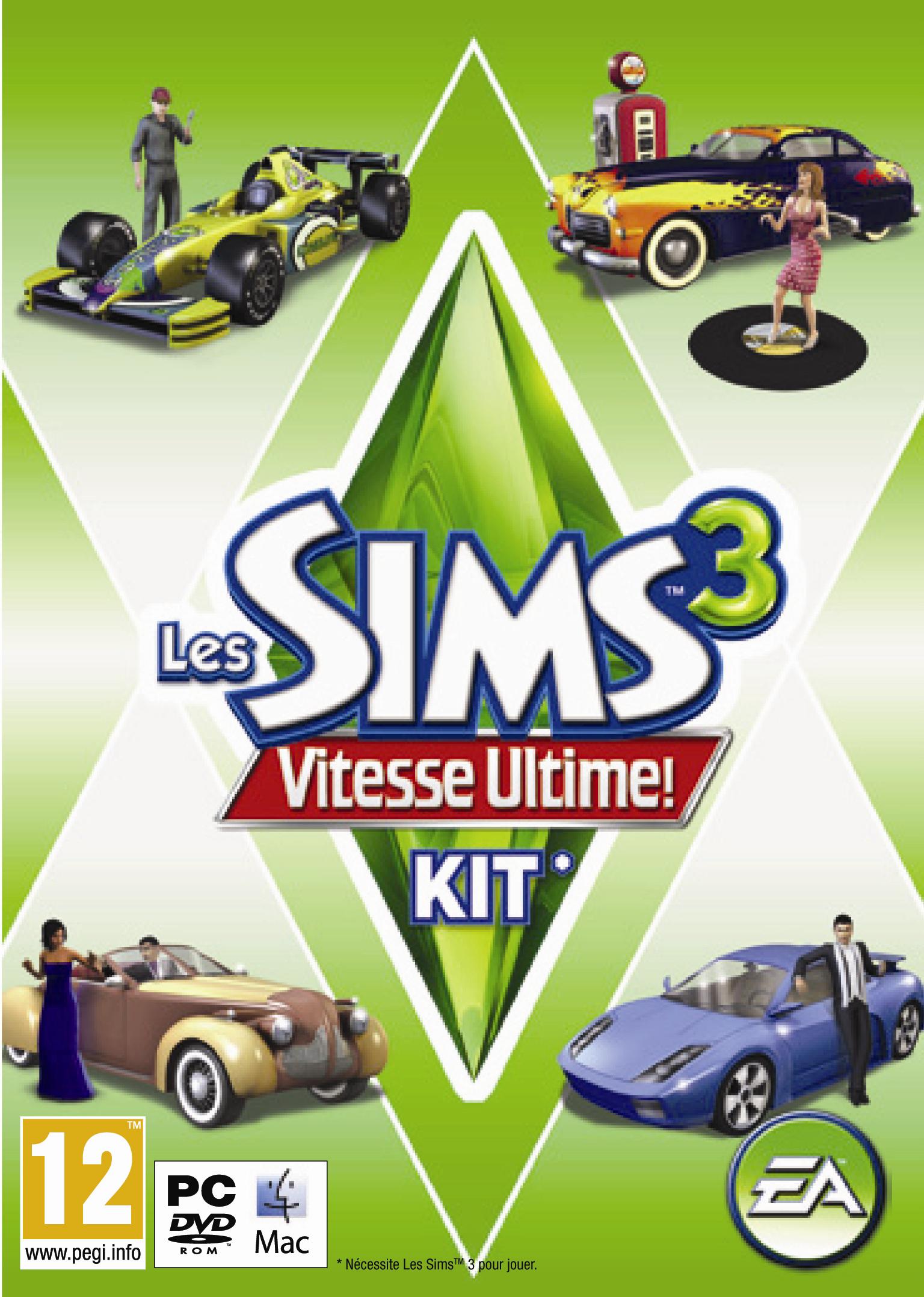jaquette du jeu vidéo Les Sims 3 : Vitesse Ultime! KIT