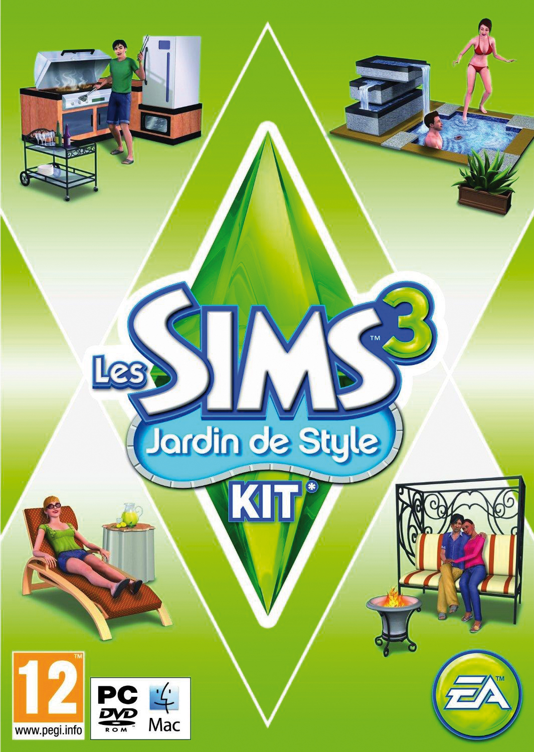 jaquette du jeu vidéo Les Sims 3 : Jardin de Style KIT