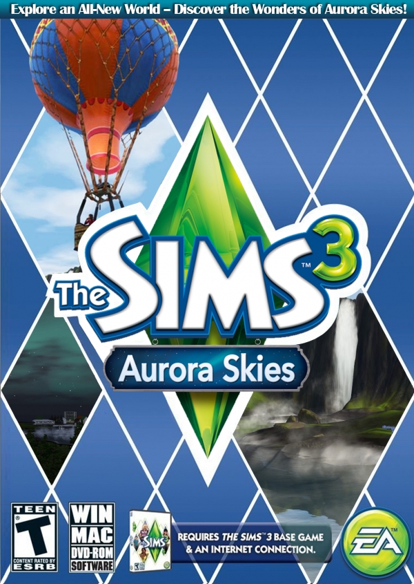 jaquette du jeu vidéo Les Sims 3 : Aurora Skies