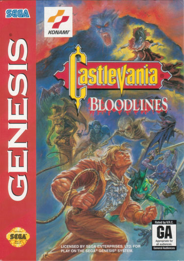 jaquette du jeu vidéo Castlevania : The New Generation / Bloodlines (US)