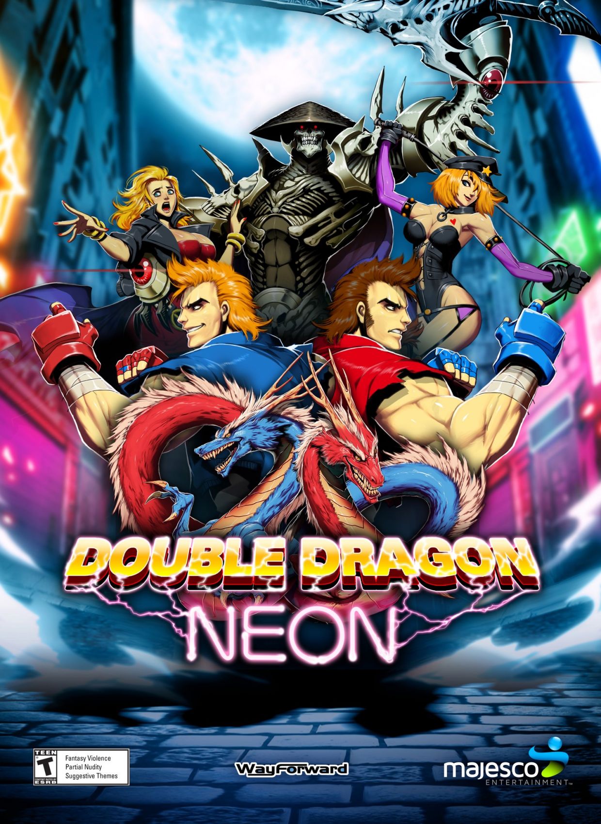 jaquette du jeu vidéo Double Dragon : Neon